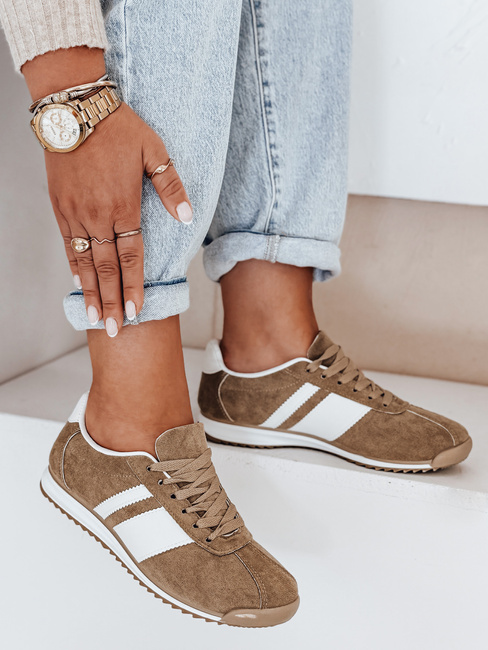 Sneakersy damskie beżowe Dstreet ZY1048