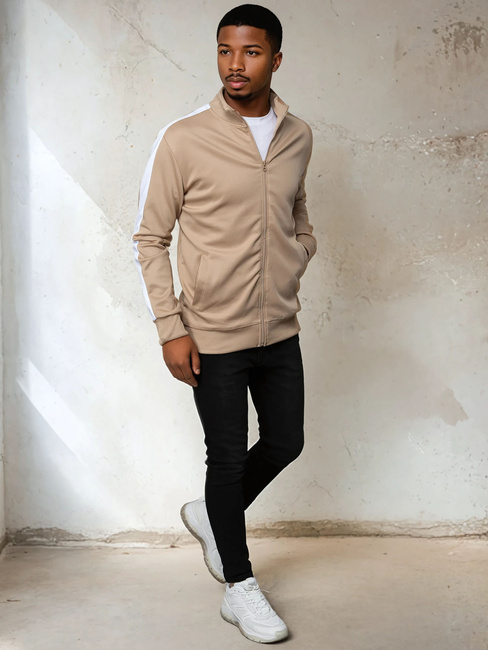 Bluza męska rozpinana beżowa Dstreet BX5564