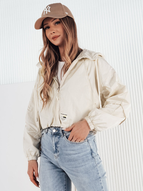 Kurtka przejściowa damska z kapturem ISCAR biała Dstreet TY4207