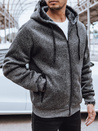 Rozpinana bluza męska ocieplana ciemnoszara Dstreet BX5598