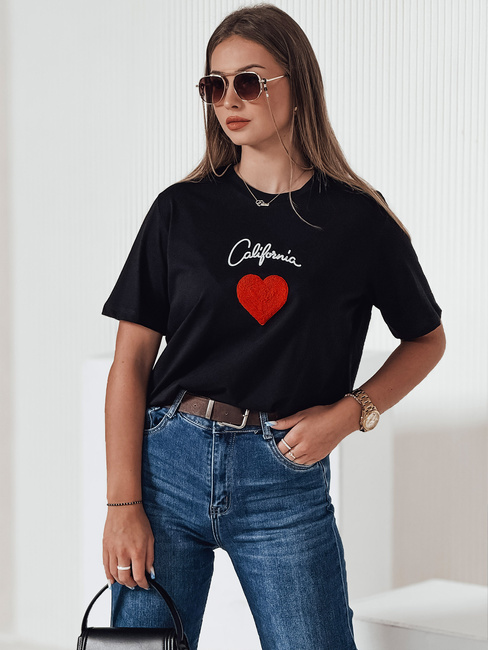 T-shirt damski CALOV czarny Dstreet RY2567