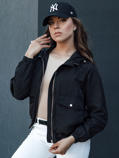 Kurtka przejściowa damska z kapturem BELIJ czarna Dstreet TY4470