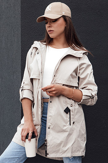 Kurtka przejściowa damska parka STYLE QUEEN szara Dstreet TY4394