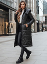 Kurtka damska przejściowa ORVITA pikowana z kapturem czarna Dstreet TY5024z
