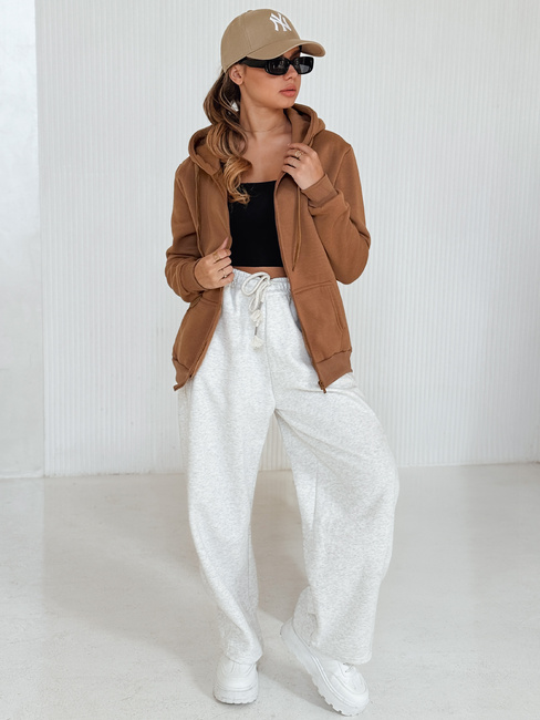 Bluza damska VICTORIA brązowa BY1396