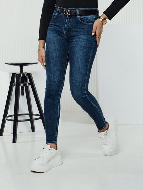 Spodnie damskie jeansowe skinny DIVETTI granatowe Dstreet UY2330