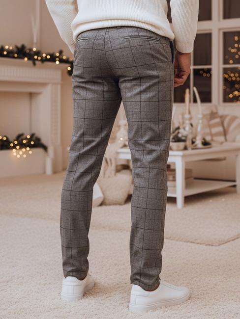 Spodnie męskie casual ciemnoszare Dstreet UX4403z