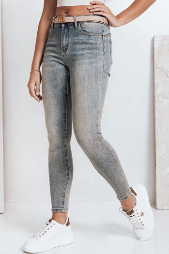 Jeansy damskie skinny push up niebieskie Dstreet UY2796