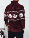Sweter męski bordowy Dstreet WX2271