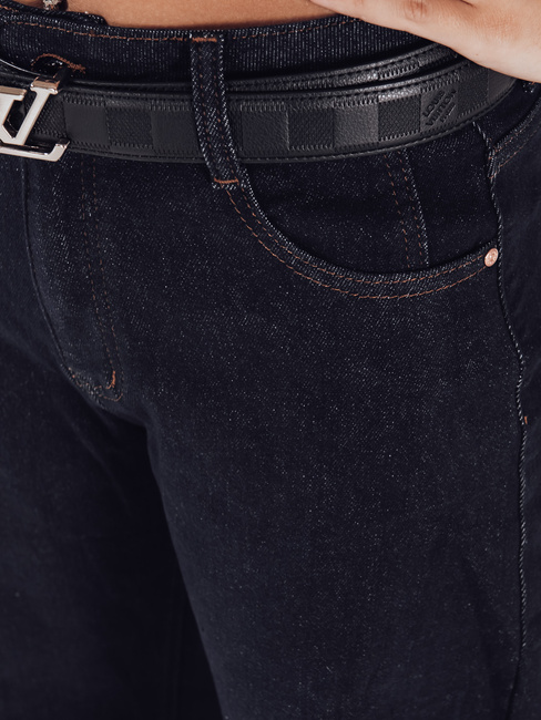 Jeansy damskie balloon fit granatowe Dstreet UY2766