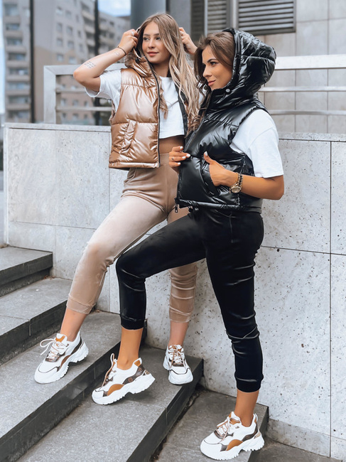 Kamizelka pikowana damska ASHE czarna Dstreet TY3777