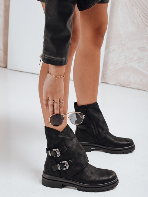Botki damskie czarne Dstreet ZY1155