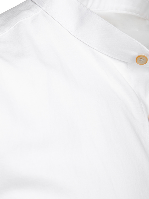 Koszula męska z krótkim rękawem biała Dstreet KX1051