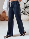 Spodnie damskie casualowe wide leg BOHO DAY granatowe Dstreet UY2649