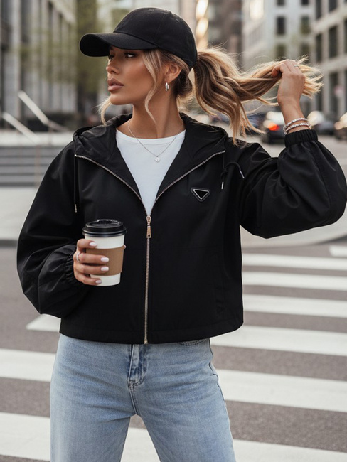 Kurtka damska oversize CATRAL czarna Dstreet TY4189