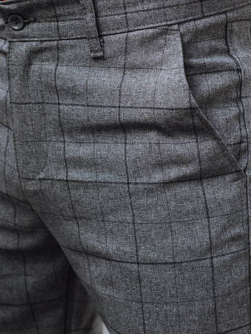 Spodnie męskie casual ciemnoszare Dstreet UX4403z