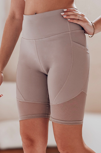 Spodenki damskie kolarki BIKELINE cappuccino Dstreet SY0421