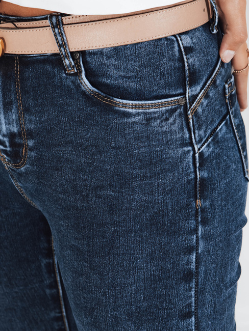 Jeansy damskie push up granatowe Dstreet UY2785