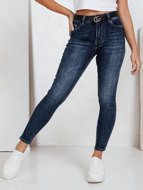 Jeansy damskie skinny granatowe Dstreet UY2789