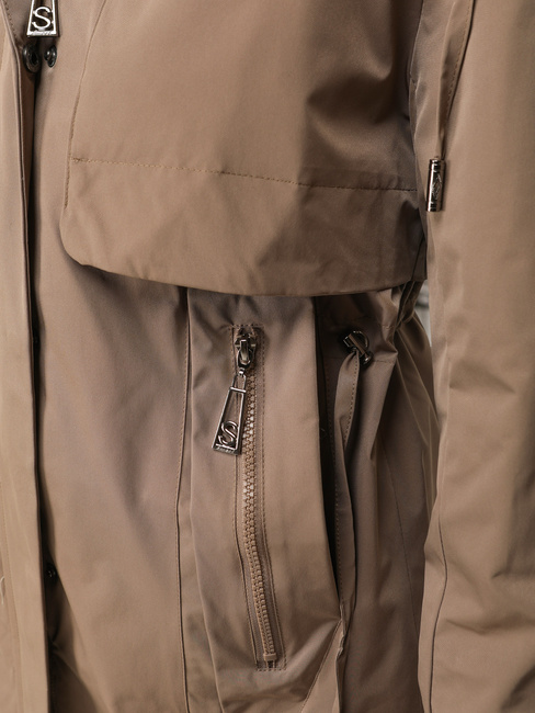 Kurtka damska parka przejściowa beżowa Dstreet TY5555