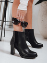 Botki damskie na obcasie czarne Dstreet ZY1264