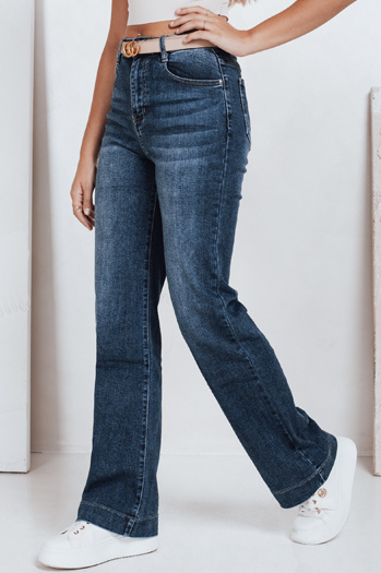 Jeansy damskie wide leg niebieskie Dstreet UY2776