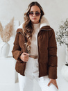 Kurtka damska sztruksowa TRENDYGLAM brązowa Dstreet TY4941