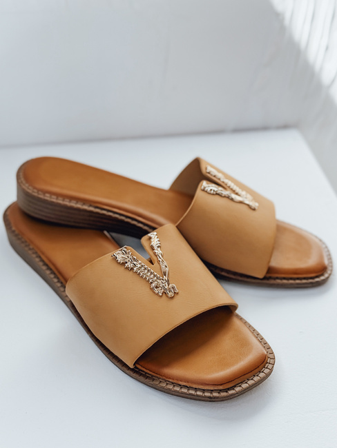 Buty damskie SOLVINA beżowe Dstreet ZY0956