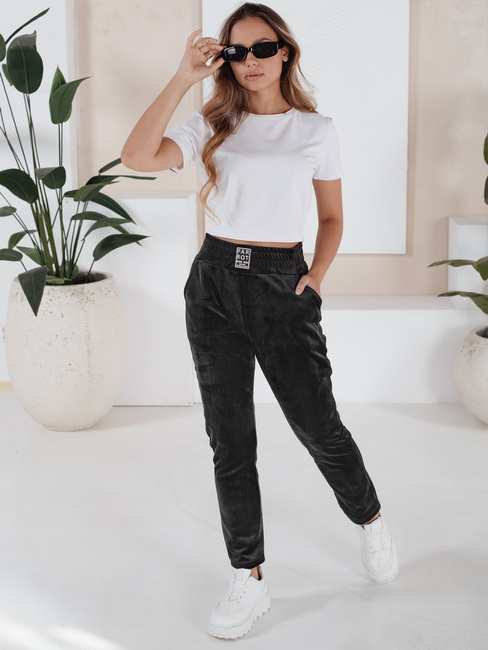 Spodnie damskie dresowe BRENDA czarne Dstreet UY1753