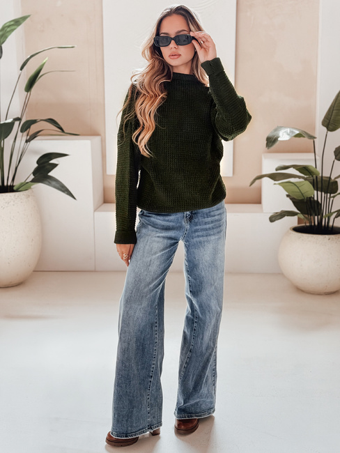 Sweter damski CAMERON zielony Dstreet MY1153