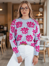 Sweter damski SWEET BUNNY błękitny Dstreet MY2282