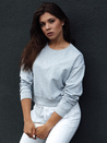 Bluza damska klasyczna CASUALVIBE jasnoszara Dstreet BY1300