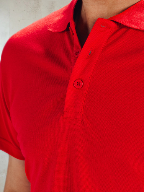 Koszulka polo męska czerwona Dstreet PX0515