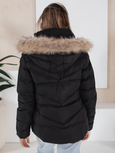 Kurtka zimowa damska pikowana czarna Dstreet TY5149