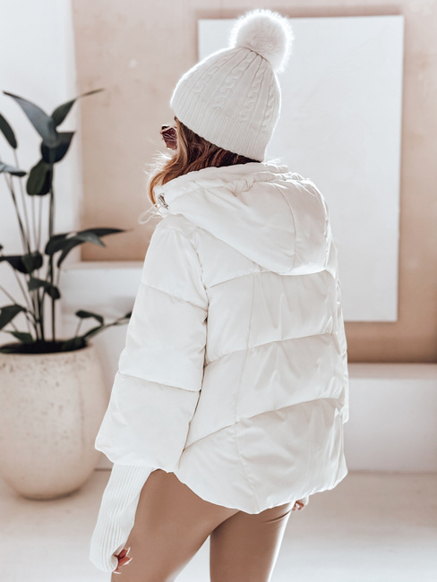 Kurtka damska zimowa MISSLAYER z kapturem biała Dstreet TY5036