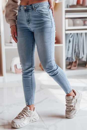 Spodnie damskie jeansowe skinny SKINNIZA niebieskie Dstreet UY2357