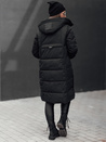 Kurtka zimowa damska NORFFI długa pikowana z kapturem czarna Dstreet TY4663