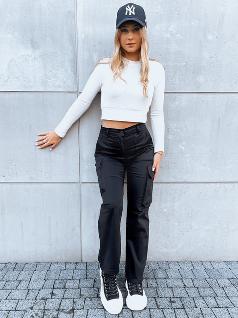 Spodnie damskie baggy SAFRI czarne Dstreet UY1681