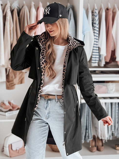 Kurtka przejściowa damska parka FERISSA czarna Dstreet TY4871