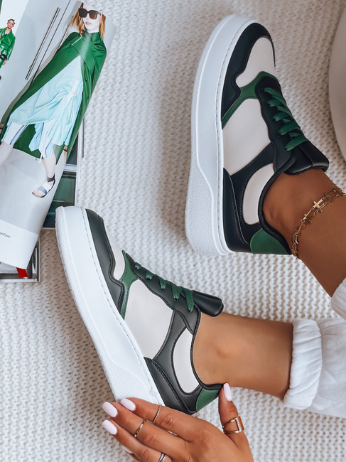 Sneakersy damskie MEILA czarno-zielone Dstreet ZY0322