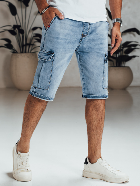 Spodenki męskie jeansowe niebieskie Dstreet SX2553