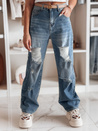 Spodnie damskie jeansowe baggy z dziurami DEMARIP niebieskie Dstreet UY2486