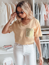 T-shirt damski TASTI brzoskwiniowy Dstreet RY2599
