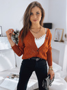 Sweter damski rozpinany MAILA rudy Dstreet MY1746