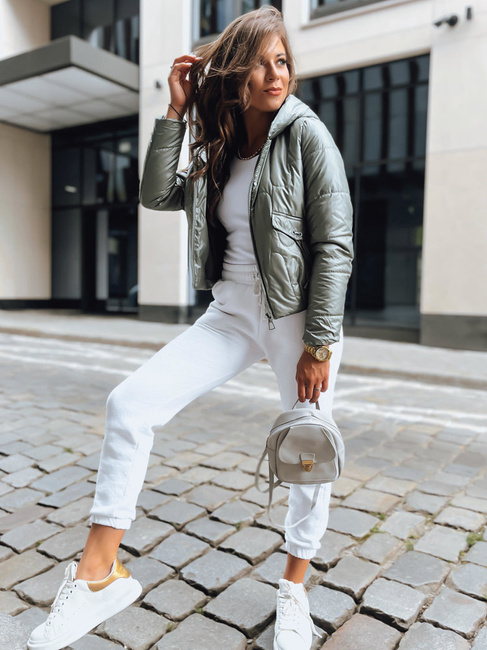 Kurtka przejściowa damska pikowana LILYWOOL zielona Dstreet TY3712