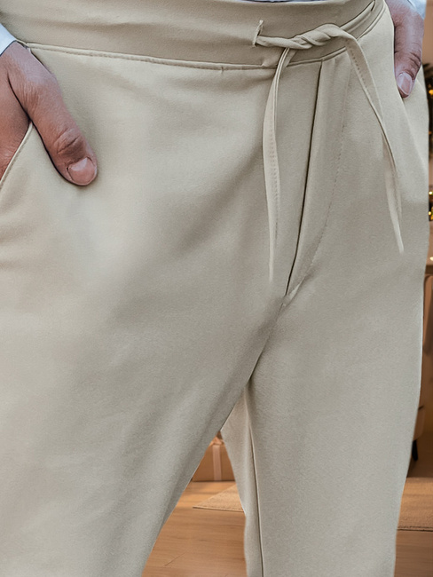 Spodnie męskie beżowe Dstreet UX4414z