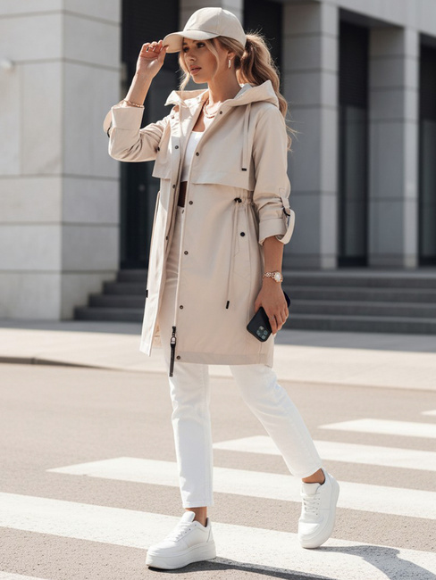 Kurtka przejściowa damska parka beżowa NOCITO Dstreet TY4200