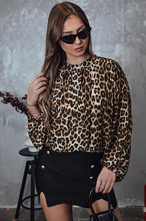 Bluzka damska oversize LEOPARDY w panterkę Dstreet RY2708