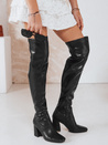 Kozaki damskie za kolano czarne Dstreet ZY1245