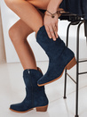 Kowbojki damskie zamszowe granatowe Dstreet ZY1234